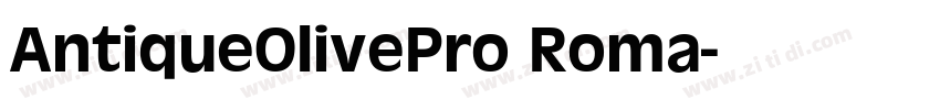 AntiqueOlivePro Roma字体转换